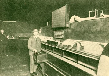 Modelo del ferrocarril subterráneo de correos