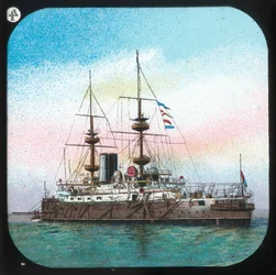 Un acorazado moderno -- H.M.S. Jupiter, c1900