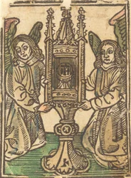 Una Custodia Sostenida por Dos Ángeles, 1495-1500