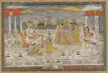 Escena de palacio, siglo XVIII