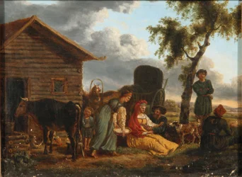 Escena campesina