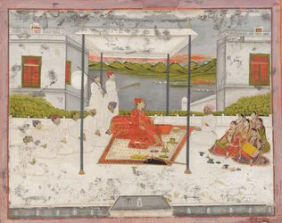 Un príncipe sosteniendo una audiencia, ca. 1750