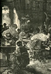 Un banquete romano, 1890