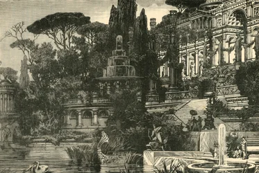 Una villa romana, 1890