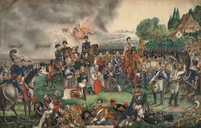 Un momento sagrado después de la batalla de las Naciones del 18 de octubre de 1813
