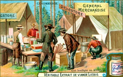 Una tienda en Klondyke, c. 1900