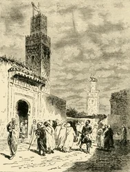 Una calle en Fez, 1890