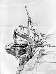 Un Estudio en Lápiz y Acuarela, 1858, 1900