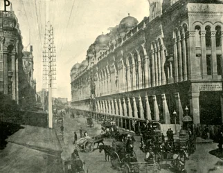 Vista de una calle de Sídney, 1901