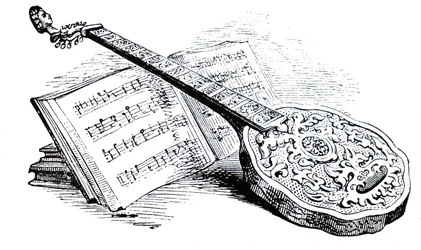 Un salterio Tudor y libro de música