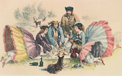 Un picnic victoriano, c. 1860, 1944