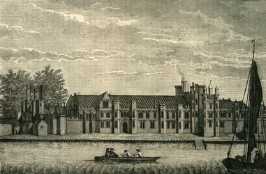 Vista del antiguo Palacio Real llamado Placentia, c1878