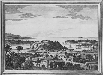 Vista del puerto de Acapulco, c1768