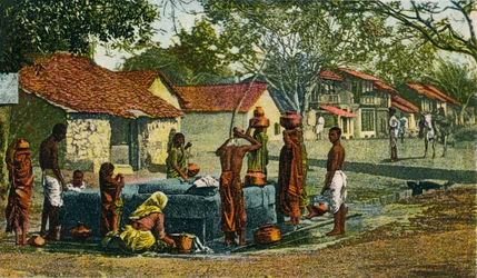 Un pueblo en la Presidencia de Bombay, 1906
