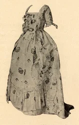 Un vestido Watteau, traje de boda de la Sra. William West, 1752, 1937