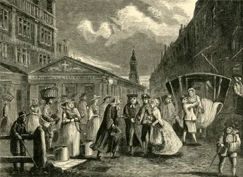 Una boda en la Flota, c1740s, c1872