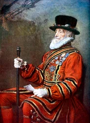Un guardia de Yeoman, c1905