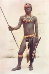 Un guerrero zulú, 1912