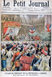Un banquete para el presidente francés visitante, Guildhall, Londres, 1903