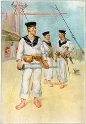 Un grupo de abordaje, c1890-c1893