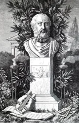 Un busto de Platón