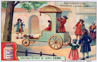 Un coche con pedales, 1690, c1900