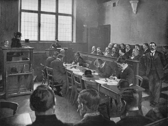 Una investigación forense, Londres, c1901