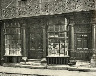 Una tienda fina en Artillery Row, Houndsditch, Londres, de la segunda mitad del siglo XVIII
