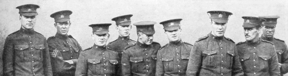 Un grupo de soldados canadienses