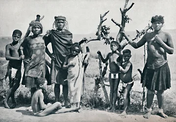 Un grupo de zulúes, 1912