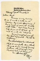 Una carta manuscrita