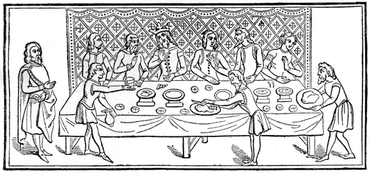 Un rey en la cena, 1910