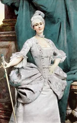 Una dama de rango del tiempo de Luis XV, 1889