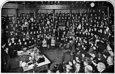 Una conferencia en la Royal Institution, Londres