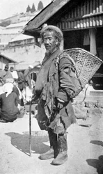 Un nativo de Darjeeling, Bengala Occidental, India