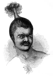 Un nativo de la Isla Omdai, 1848