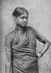 Una bailarina nautch, Presidencia de Madrás, 1902