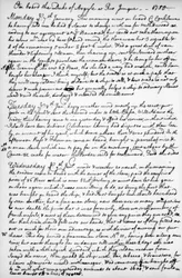 Una página del diario de John Newton, 1750-1754, 1965