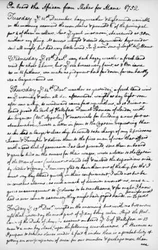 Una página del diario de John Newton, 1750-1754, 1965