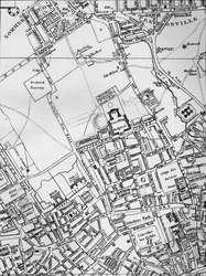 Un plan de Holborn, St Giles y St Pancras, Londres, en 1800 1911