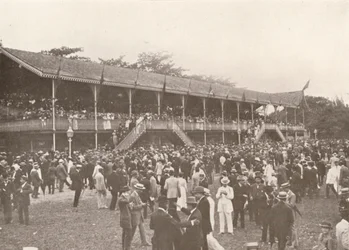 Una parte del Recinto del Hipódromo del Derby Club, 1914