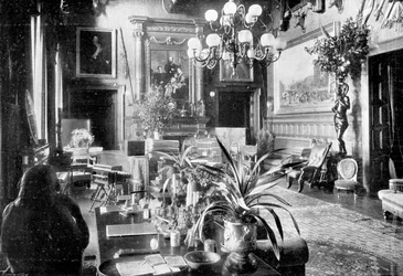 Un salón, Sandringham House, Norfolk, 1910