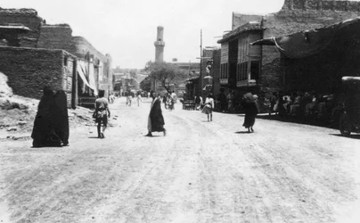 Una calle en Bagdad, Mesopotamia, Primera Guerra Mundial, 1918