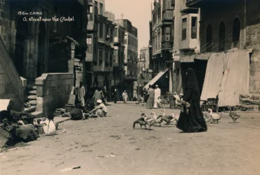 Una calle cerca de la Ciudadela, El Cairo, Egipto, 1936