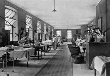 Una sala en el Hospital Guys, Southwark, Londres, 1904