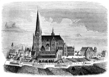 Abadía de Saint-Denis, finales del siglo XVI, 1849