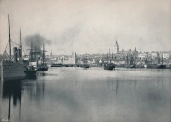 Aberdeen - Vista general desde el río, 1895