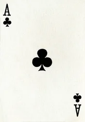As de Tréboles de una baraja de cartas de Goodall & Son Ltd., c1940