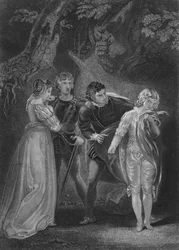 Acto V Escena iv de Los dos caballeros de Verona