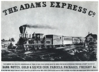 Anuncio de Adams Express Company